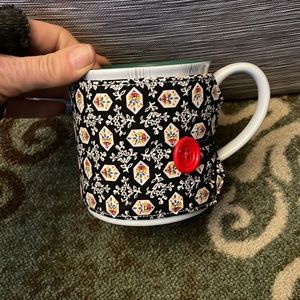 Hot cocoa and cozy blankets. Ceramic mug  with handmade cup cozy. ☕️